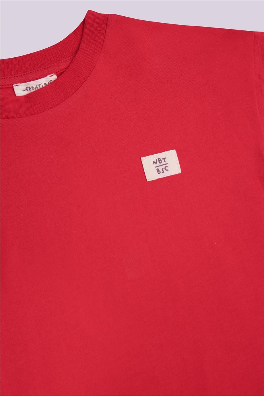 Nebbati Basic Boy Red TshirtNebbati Basic Boy Red Tshirt