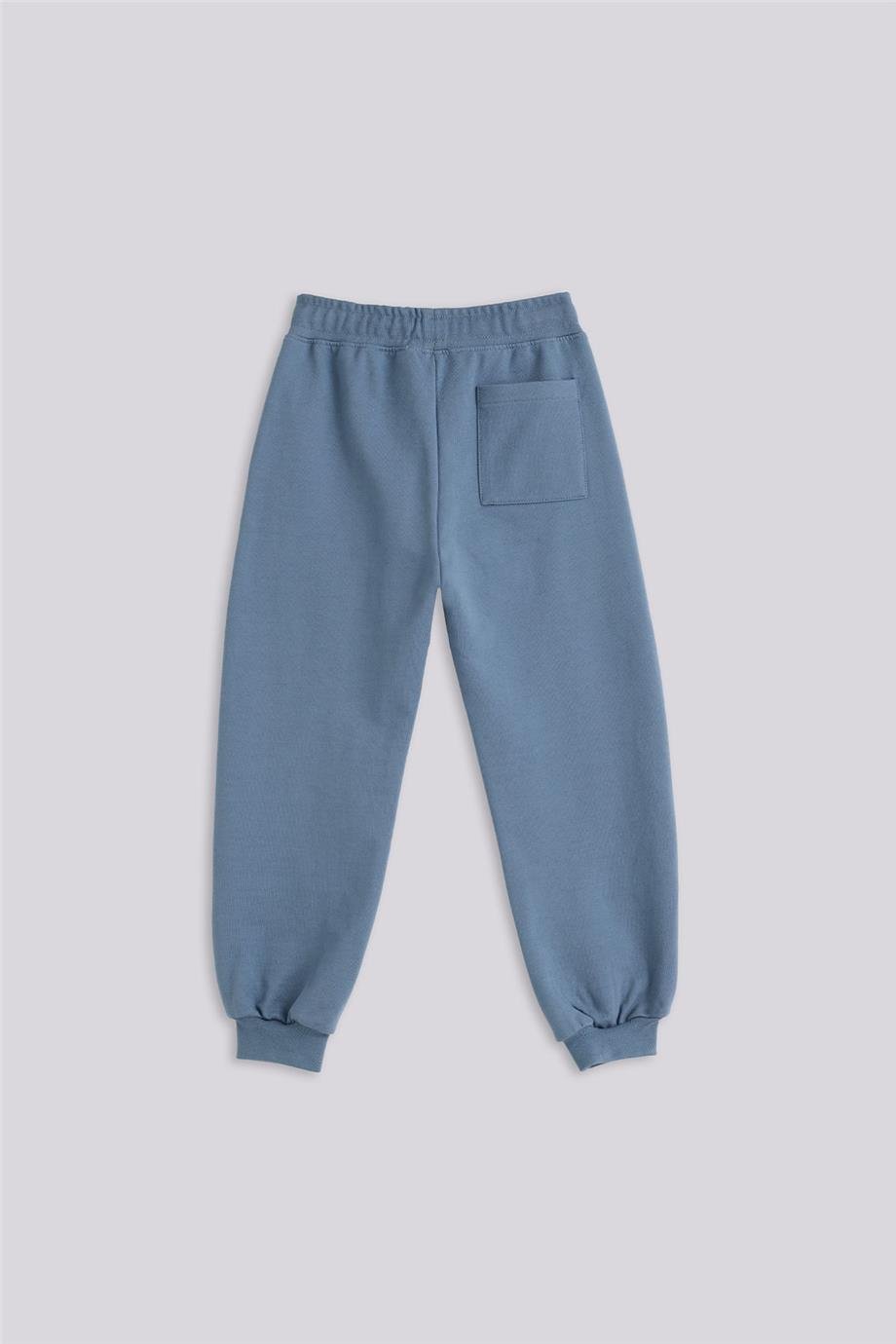 Nebbati Basic Erkek Çocuk Mavi Eşofman AltıNebbati Basic Erkek Çocuk Mavi Eşofman Altı