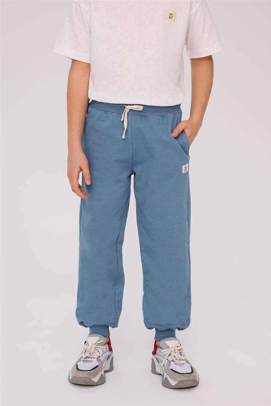 Nebbati Basic Erkek Çocuk Mavi Eşofman AltıNebbati Basic Erkek Çocuk Mavi Eşofman Altı