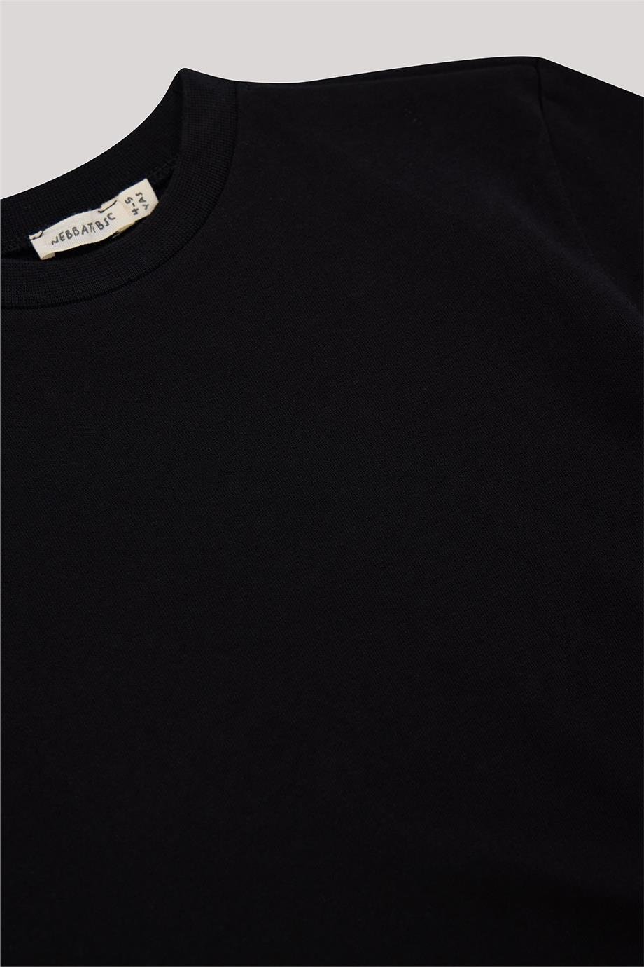 Nebbati Basic Erkek Çocuk Siyah T-Shirt