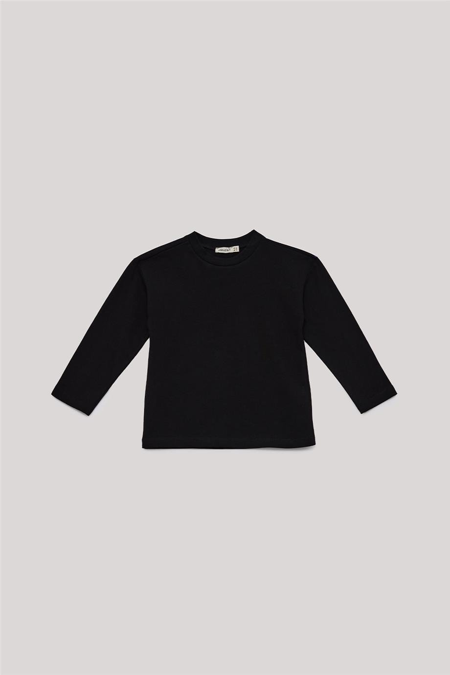 Nebbati Basic Erkek Çocuk Siyah T-Shirt
