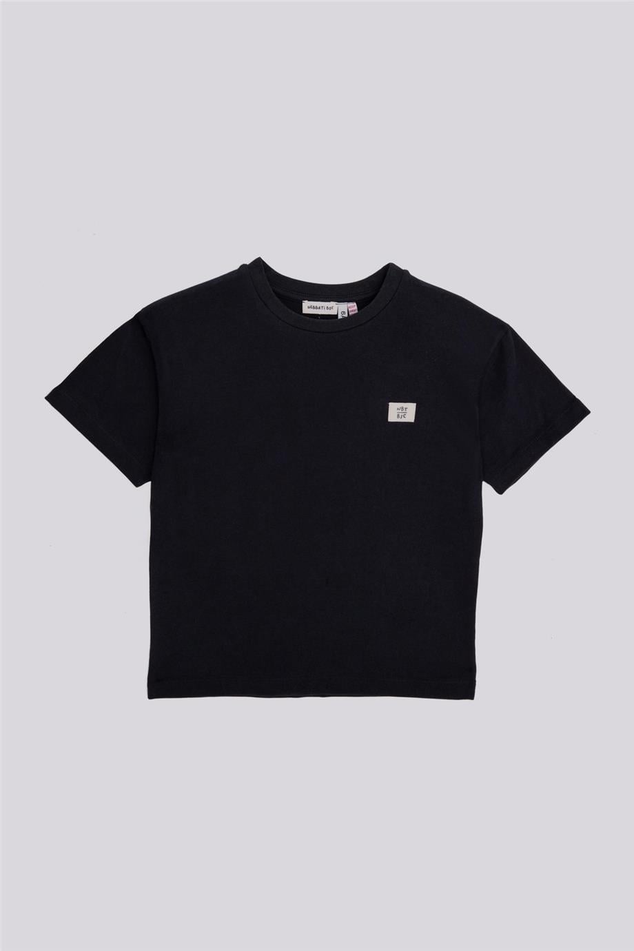 Nebbati Basic Erkek Çocuk Siyah TshirtNebbati Basic Erkek Çocuk Siyah Tshirt