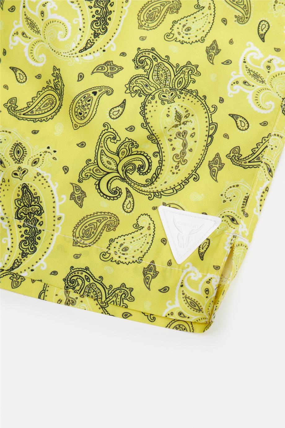 Nebbati Desenli Baba Şort