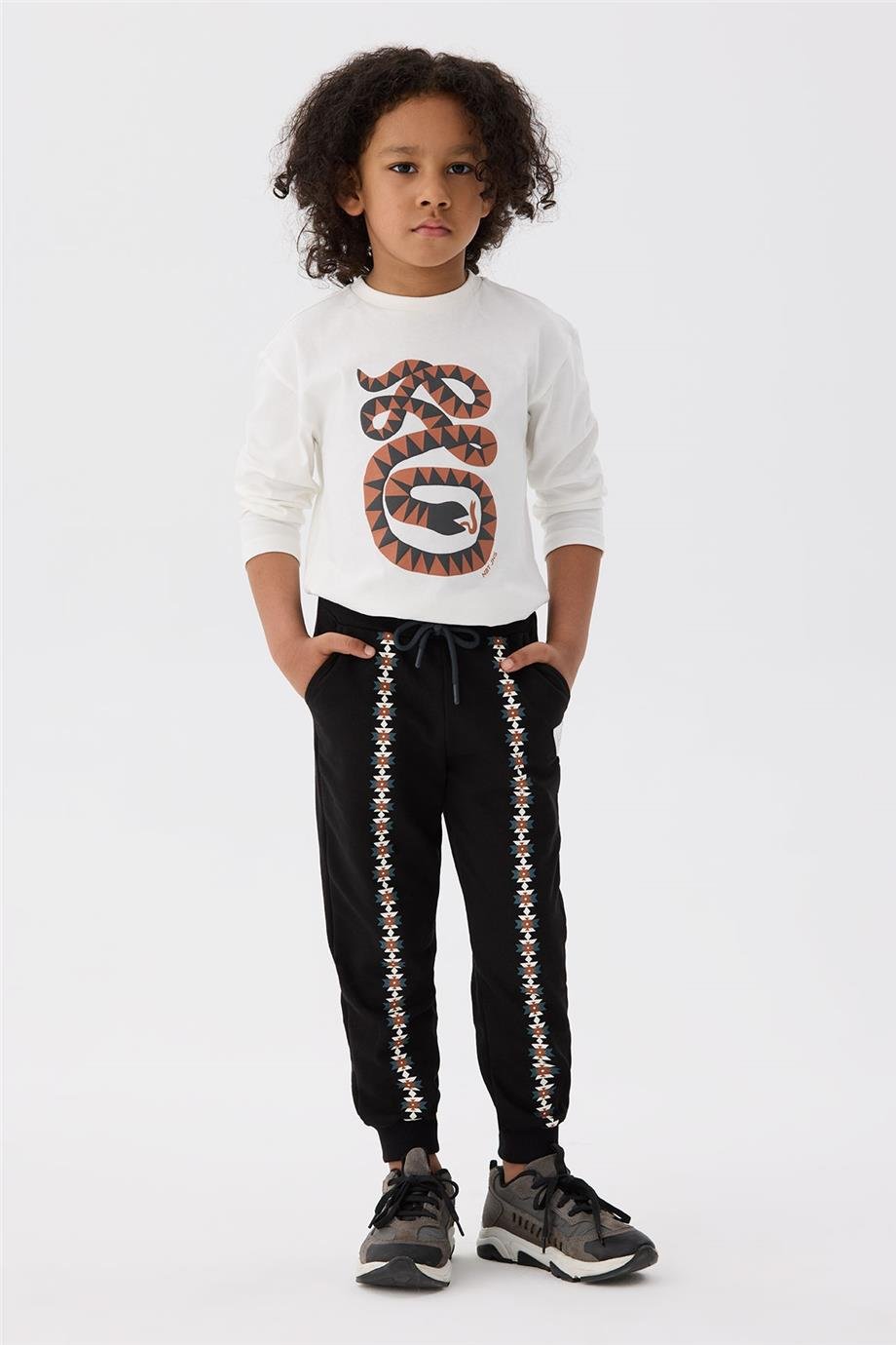 Nebbati Erkek Çocuk Antrasit Eşofman Altı