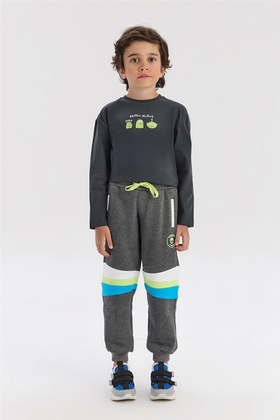 Nebbati Boy Anthracite Tracksuit BottomNebbati Boy Anthracite Tracksuit Bottom