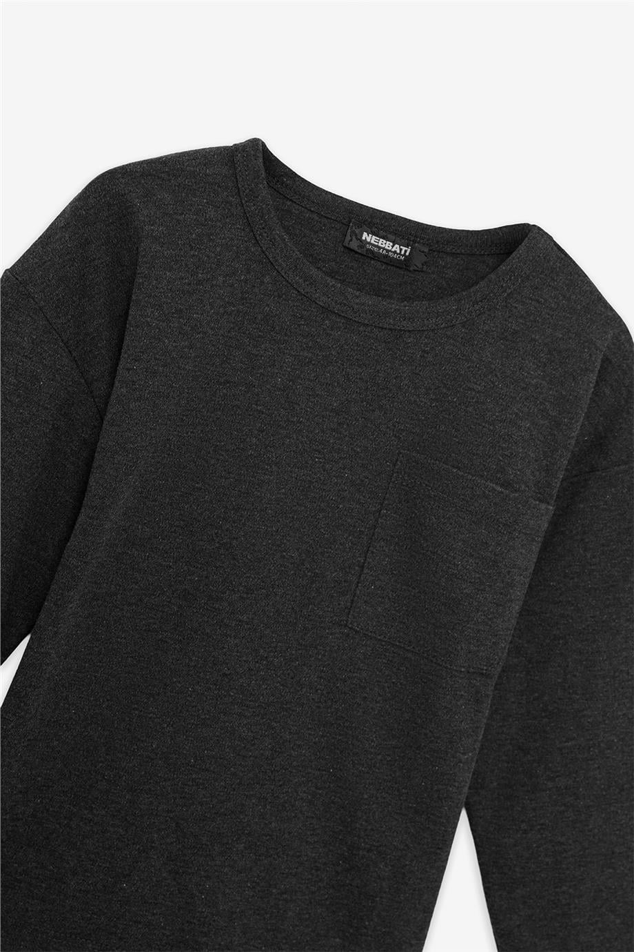 Nebbati Erkek Çocuk Antrasit T-ShirtNebbati Erkek Çocuk Antrasit T-Shirt