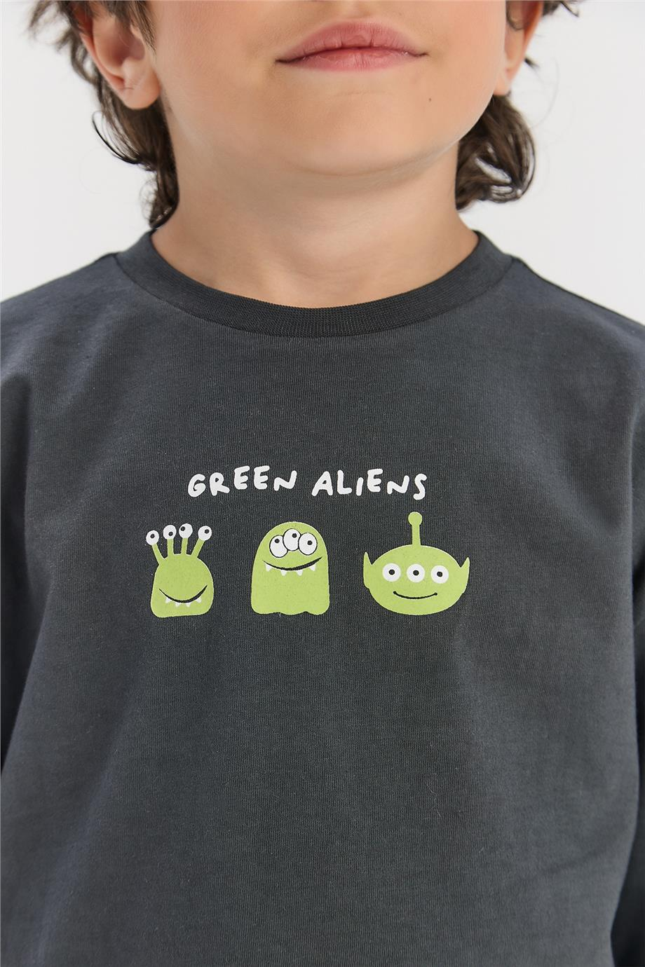 Nebbati Erkek Çocuk Antrasit TshirtNebbati Erkek Çocuk Antrasit Tshirt