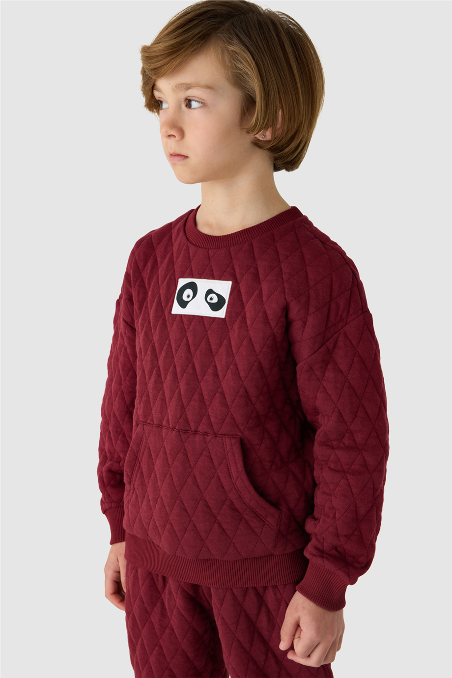 Nebbati Erkek Çocuk Aplikeli Bisiklet Yaka SweatshirtNebbati Erkek Çocuk Aplikeli Bisiklet Yaka Sweatshirt