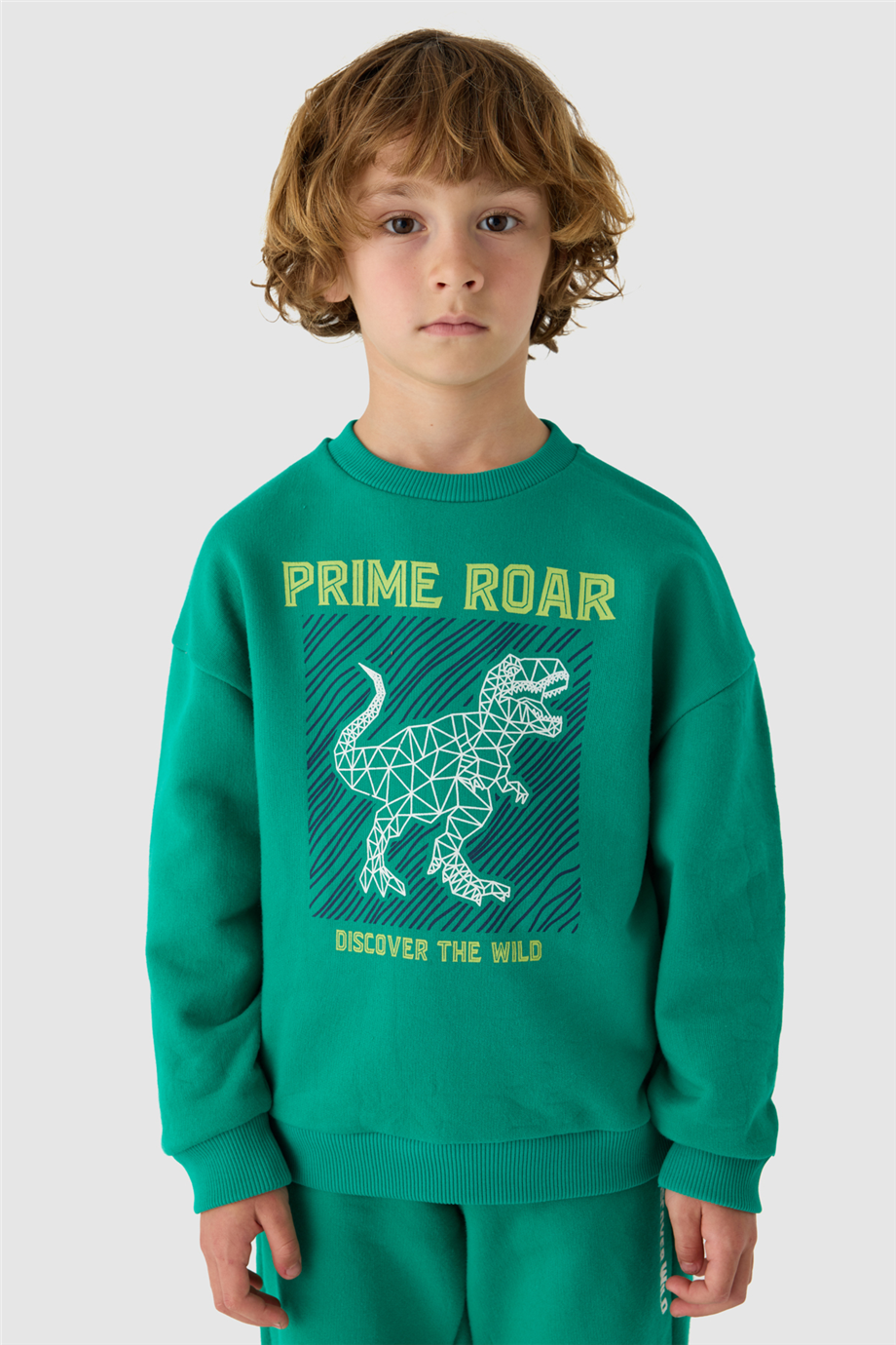 Nebbati Erkek Çocuk Baskılı Bisiklet Yaka SweatshirtNebbati Erkek Çocuk Baskılı Bisiklet Yaka Sweatshirt