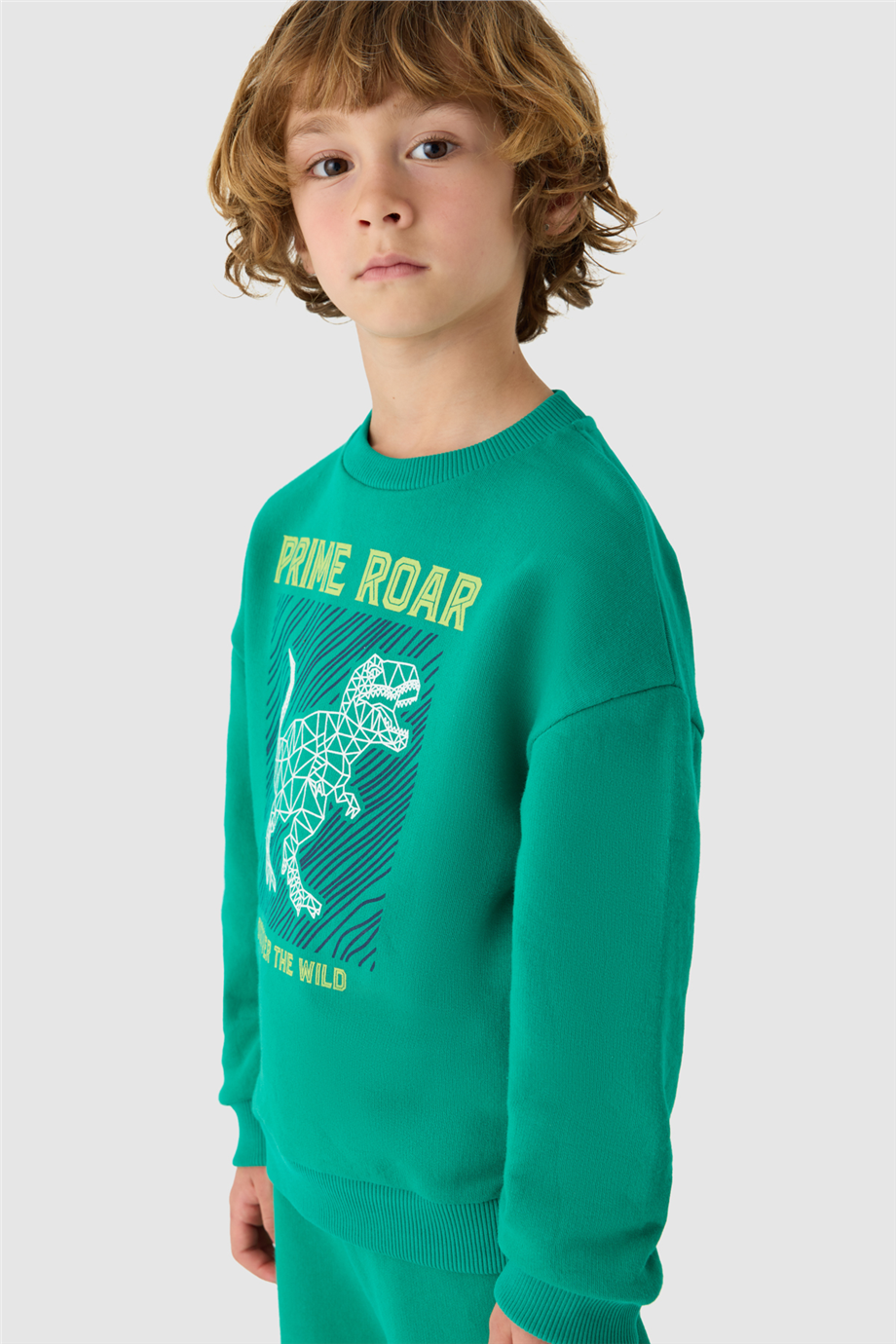 Nebbati Erkek Çocuk Baskılı Bisiklet Yaka SweatshirtNebbati Erkek Çocuk Baskılı Bisiklet Yaka Sweatshirt