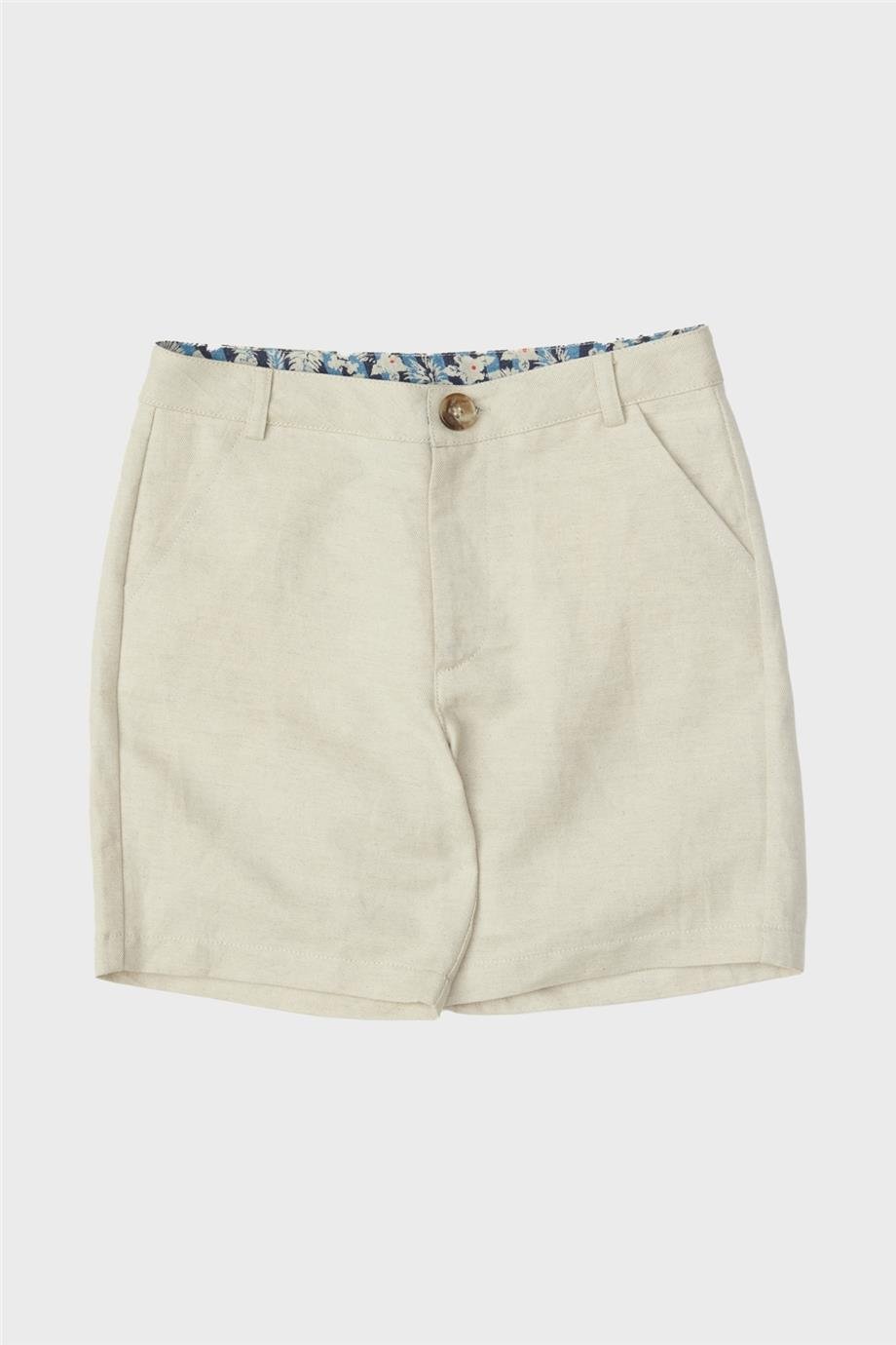 Nebbati Erkek Çocuk Bej Şort