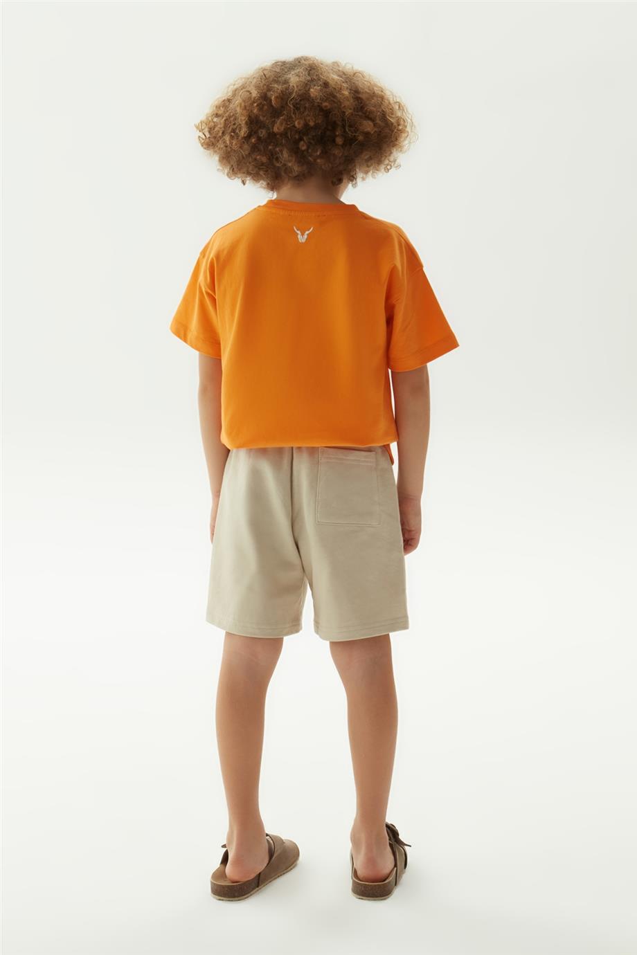 Nebbati Erkek Çocuk Bej Şort