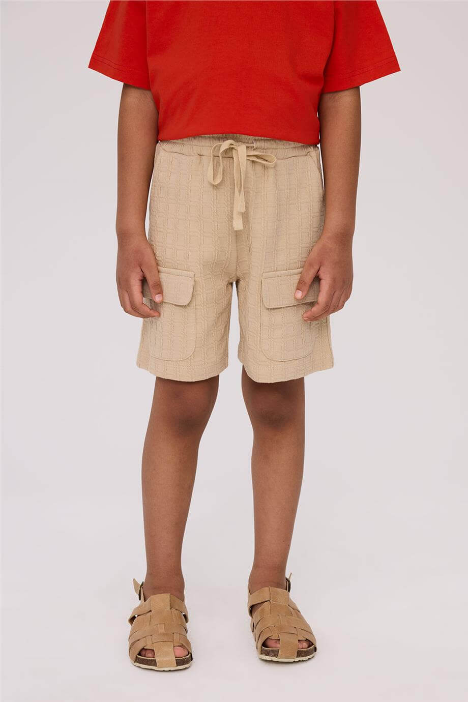 Nebbati Boy Beige ShortsNebbati Boy Beige Shorts