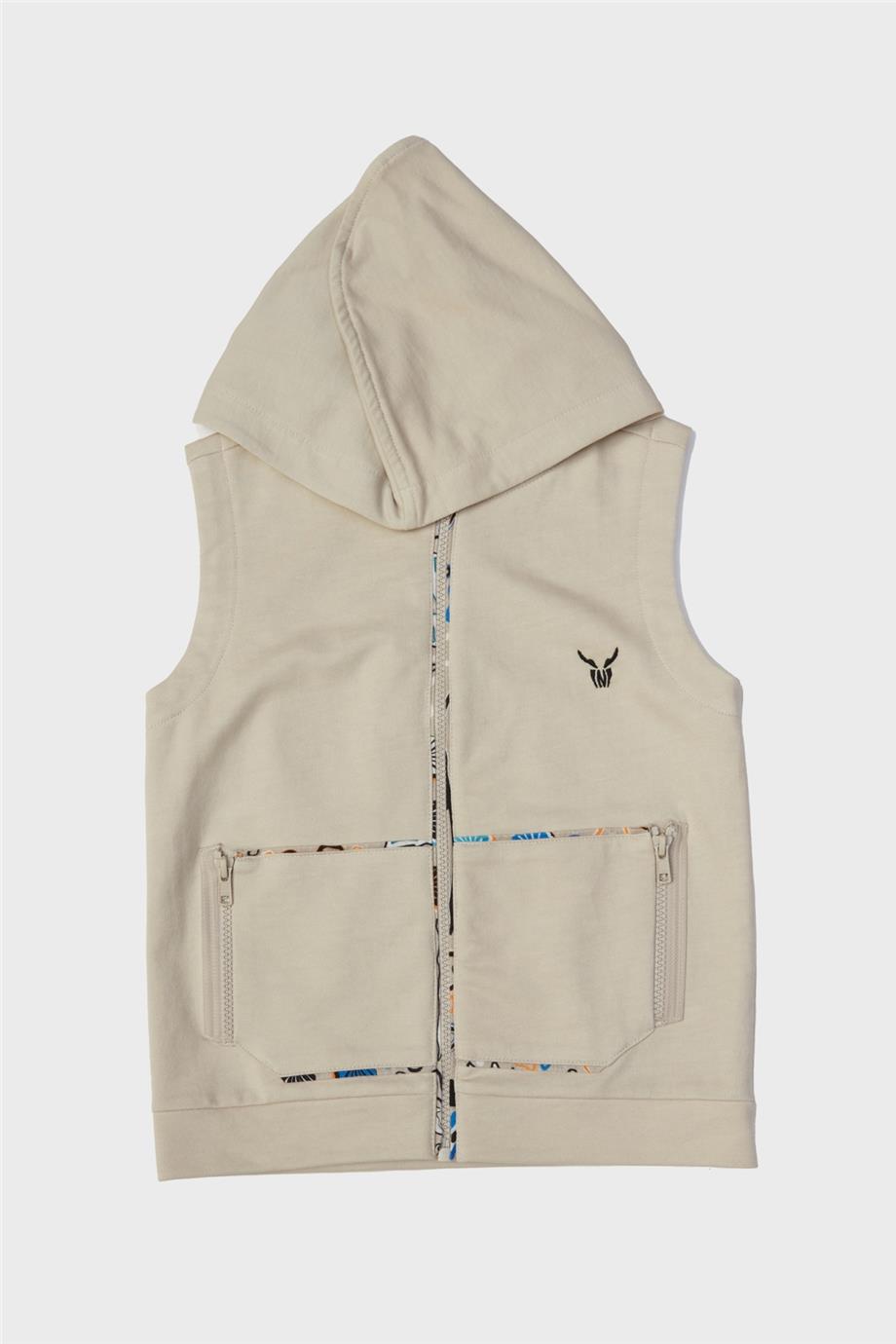 Nebbati Erkek Çocuk Bej Yelek