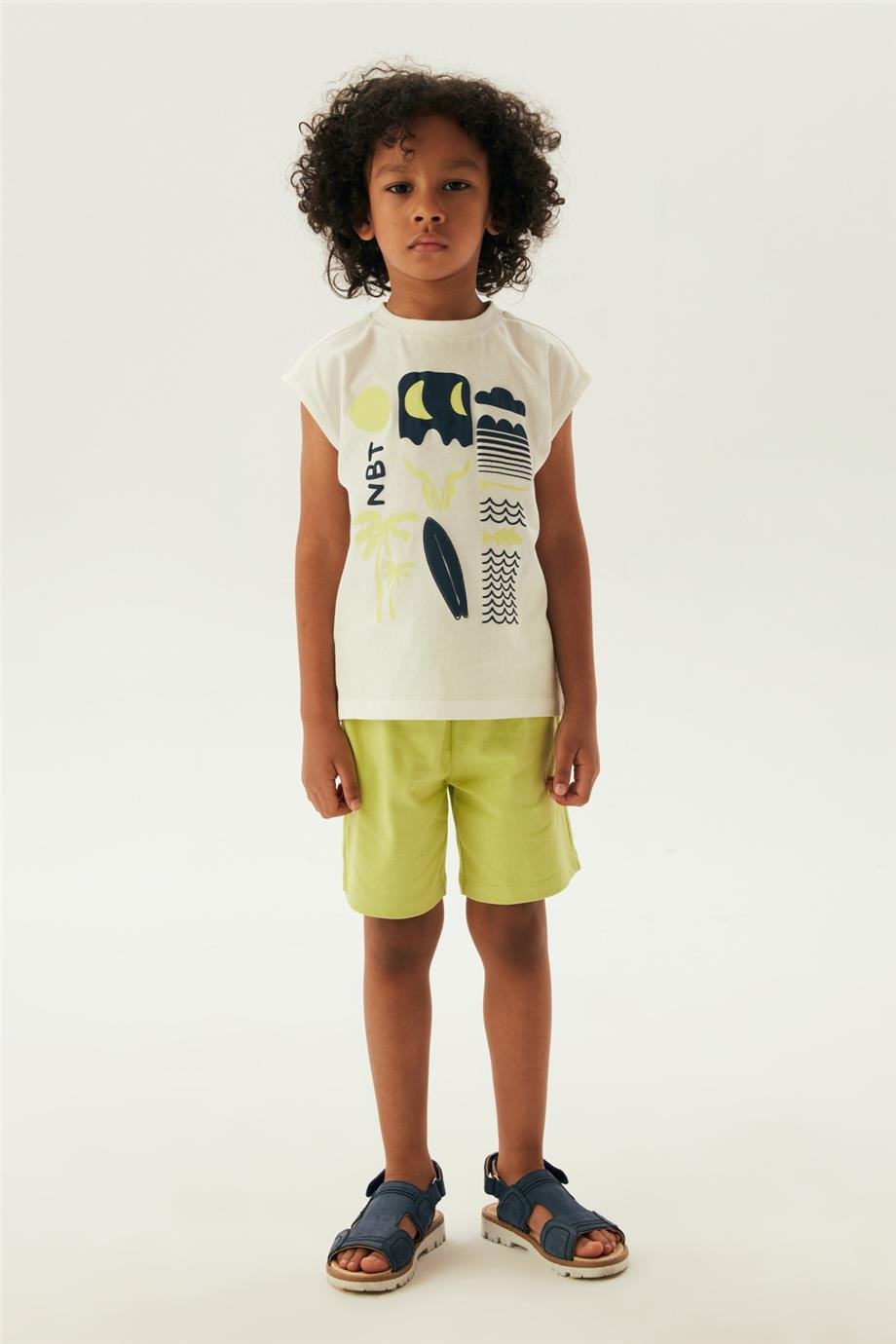 Nebbati Erkek Çocuk Beyaz Atlet