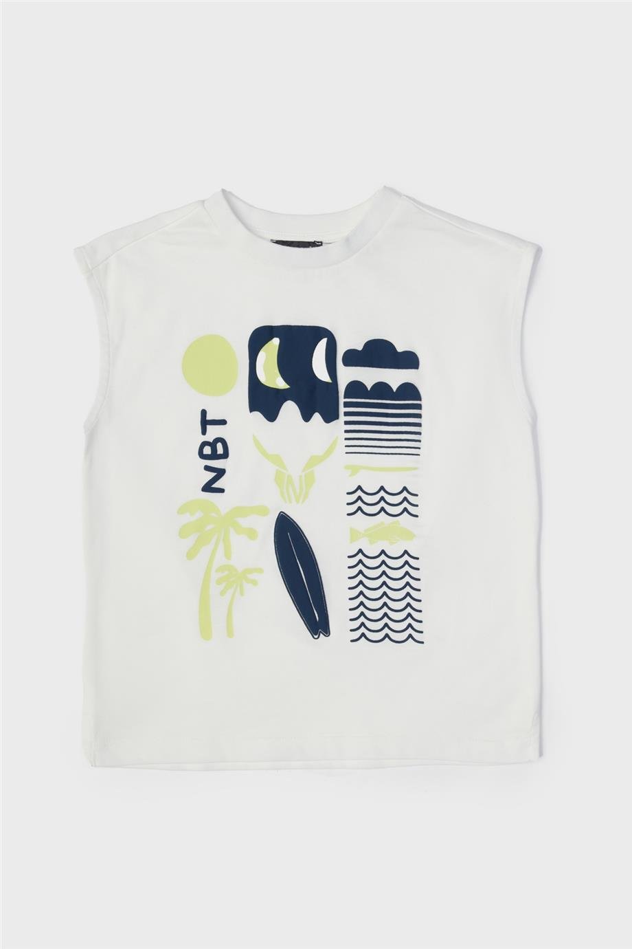 Nebbati Erkek Çocuk Beyaz Atlet