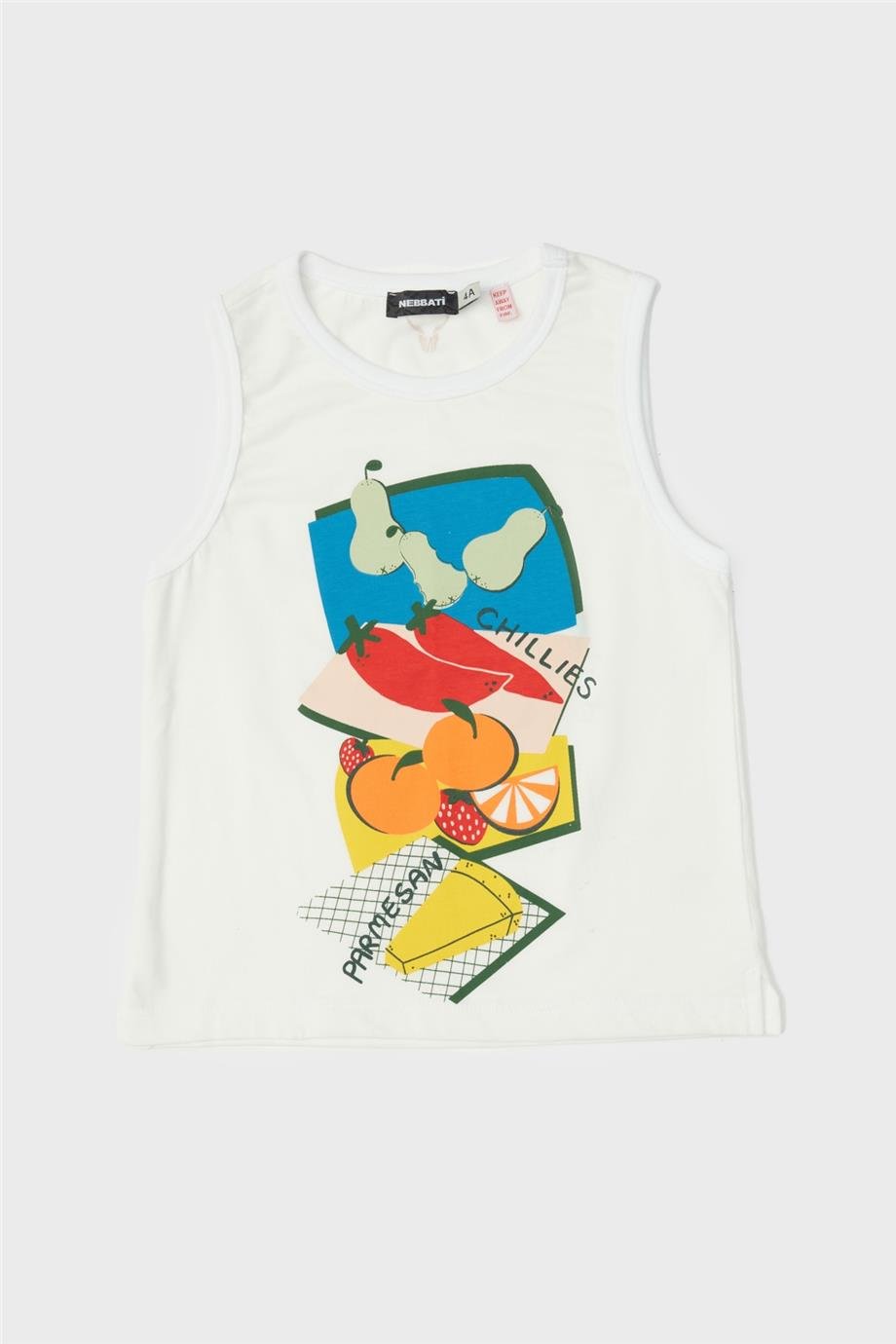 Nebbati Erkek Çocuk Beyaz Atlet