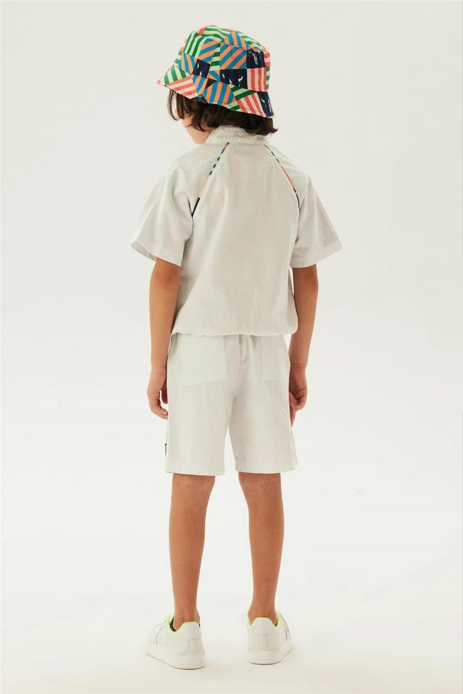 Nebbati Erkek Çocuk Beyaz Ceket