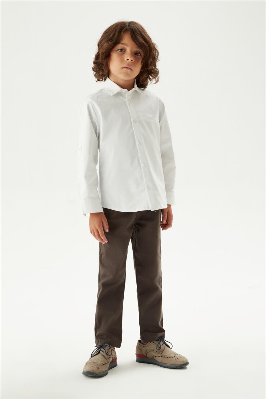 Nebbati Erkek Çocuk Beyaz Gömlek