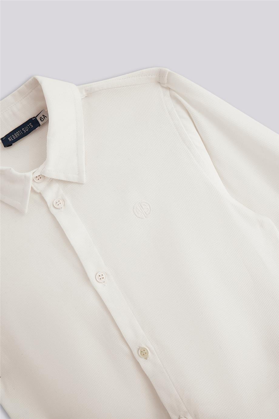 Nebbati Erkek Çocuk Beyaz GömlekNebbati Erkek Çocuk Beyaz Gömlek