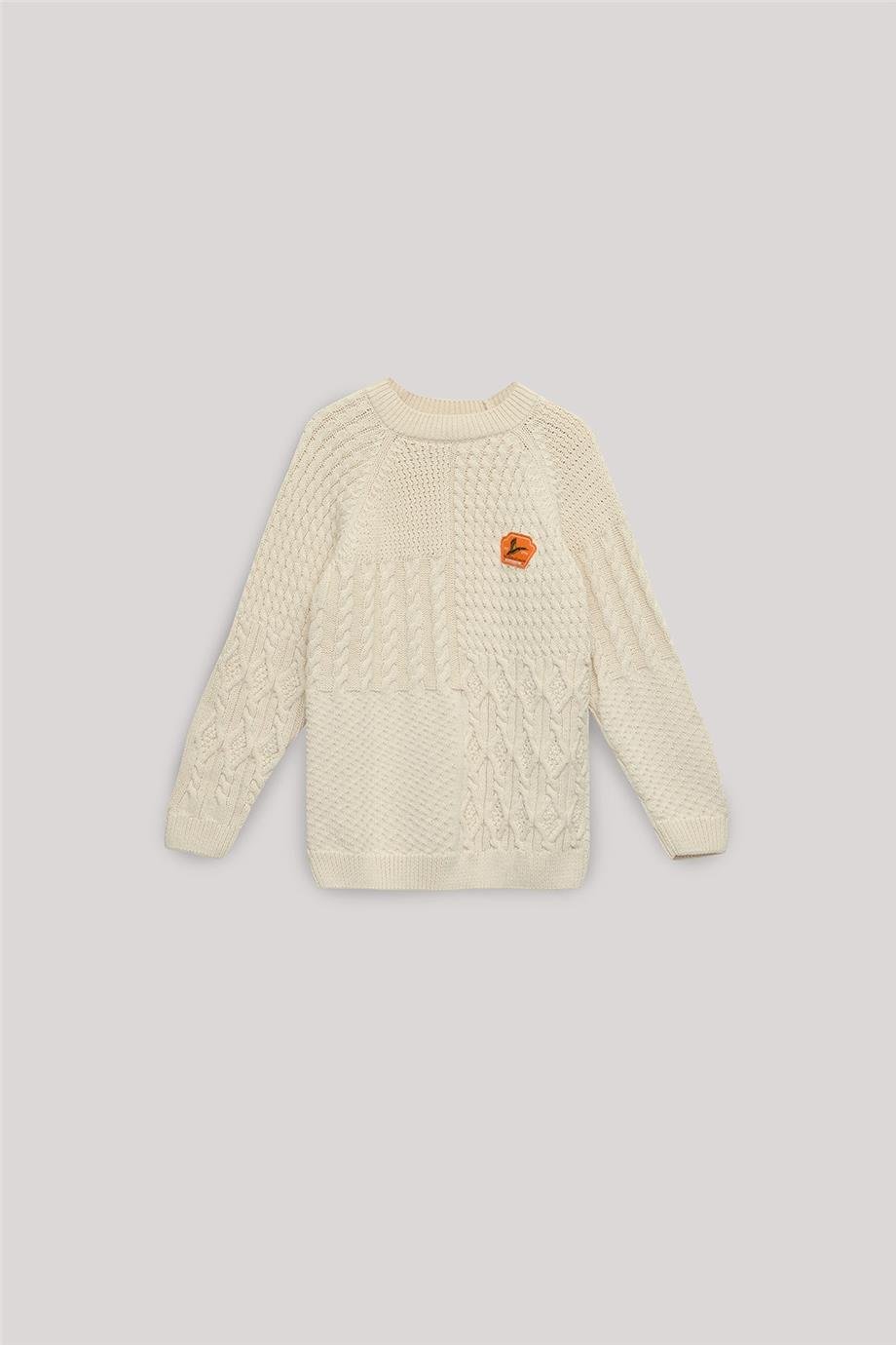 Nebbati Boy White Sweater