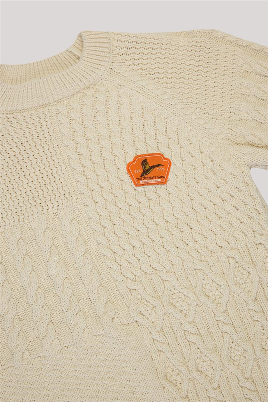 Nebbati Boy White Sweater