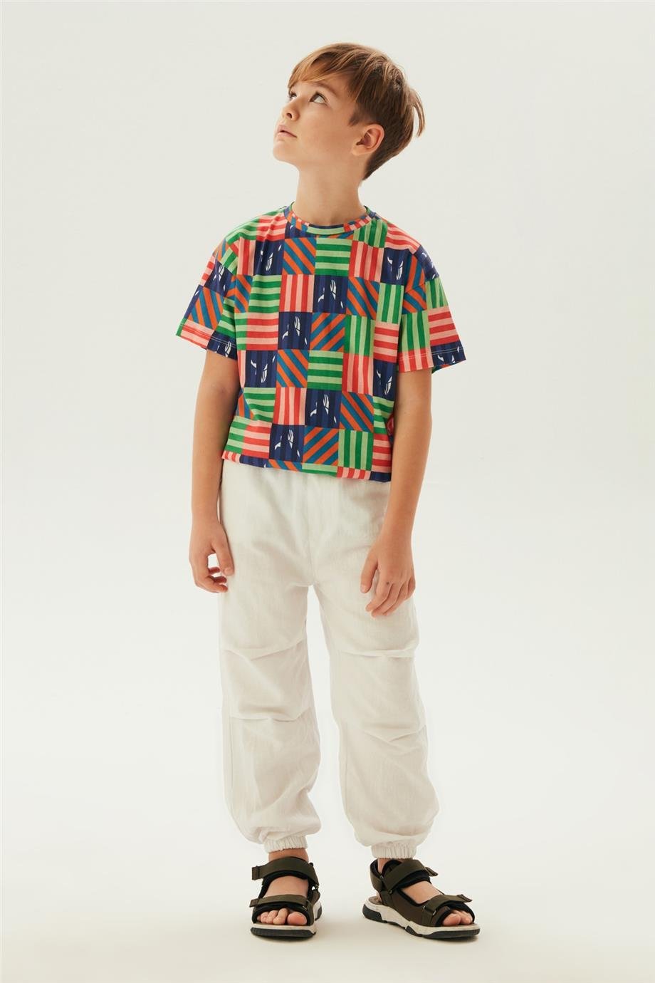 Nebbati Erkek Çocuk Beyaz Pantolon