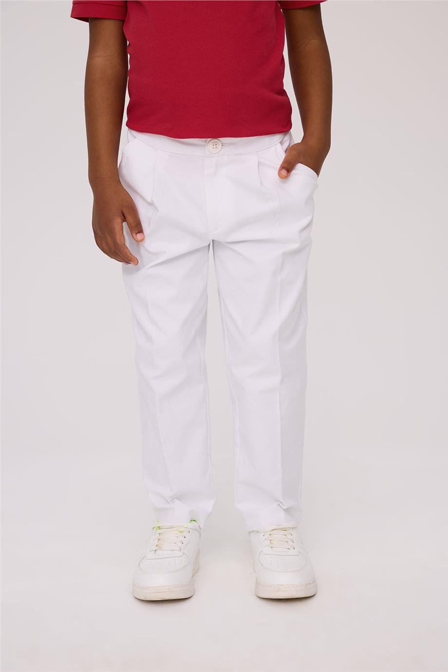 Nebbati Erkek Çocuk Beyaz PantolonNebbati Erkek Çocuk Beyaz Pantolon