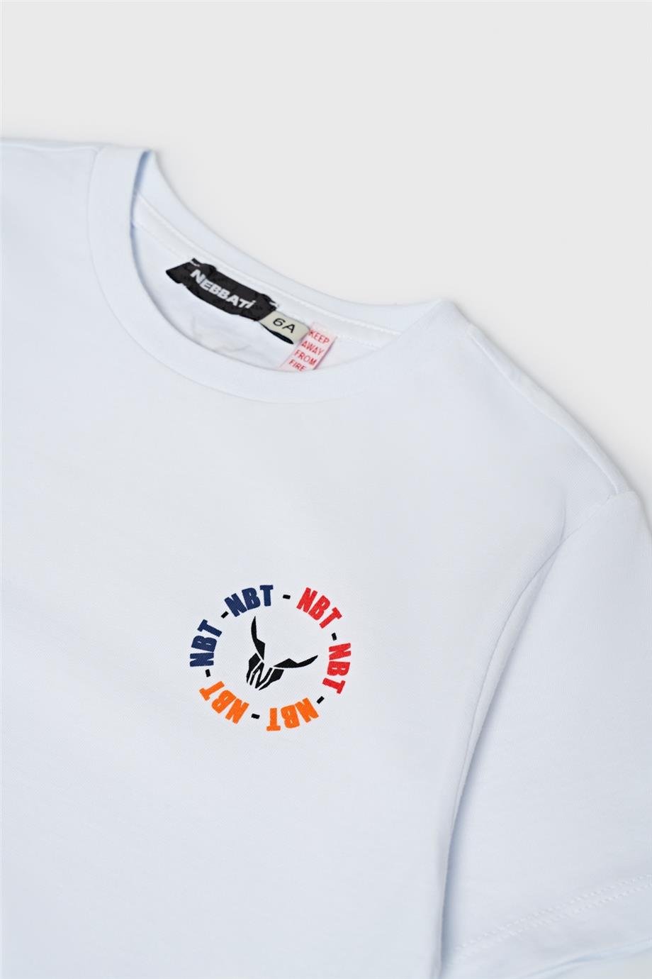 Nebbati Erkek Çocuk Beyaz T-Shirt