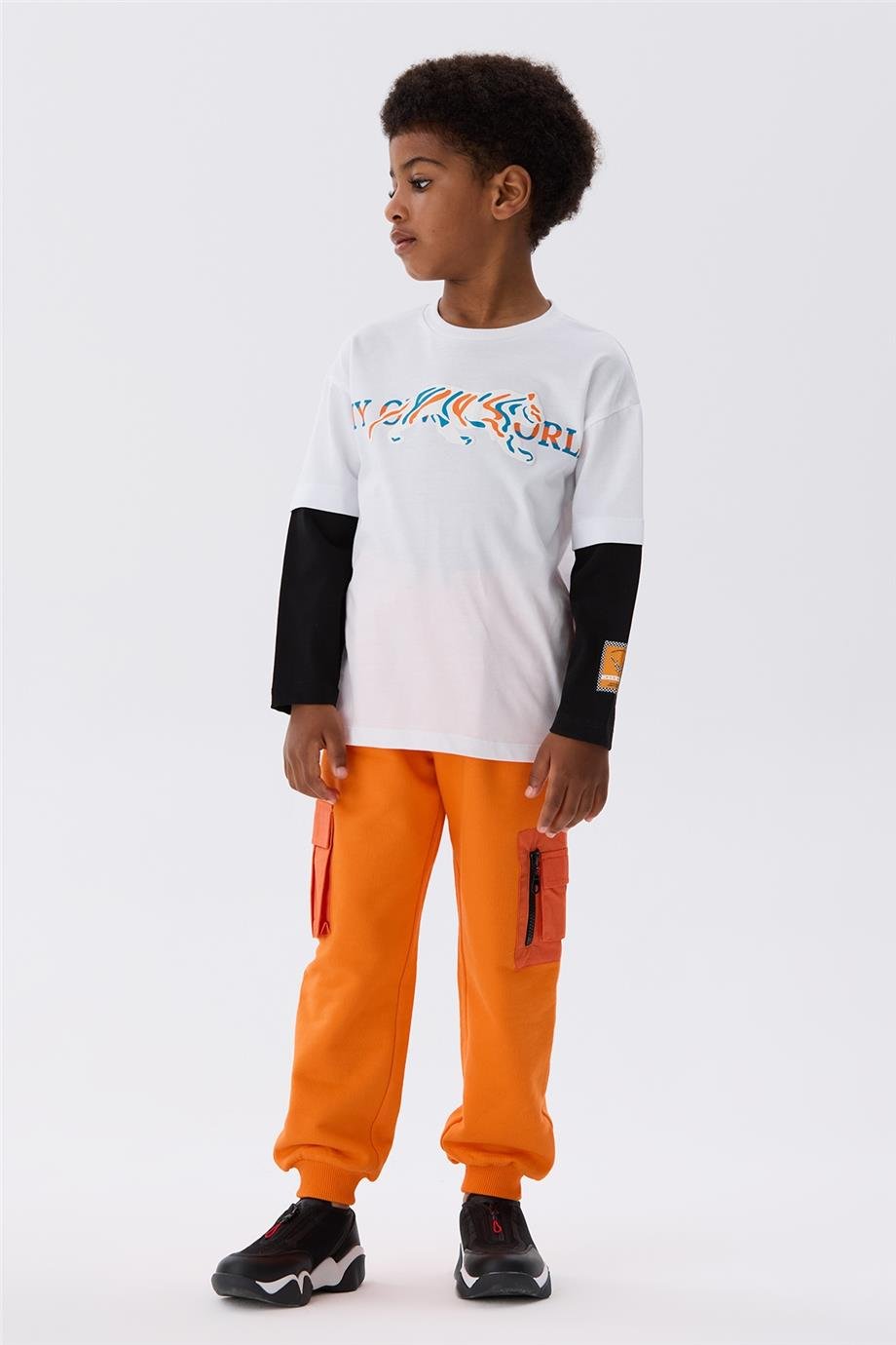 Nebbati Erkek Çocuk Beyaz T-Shirt