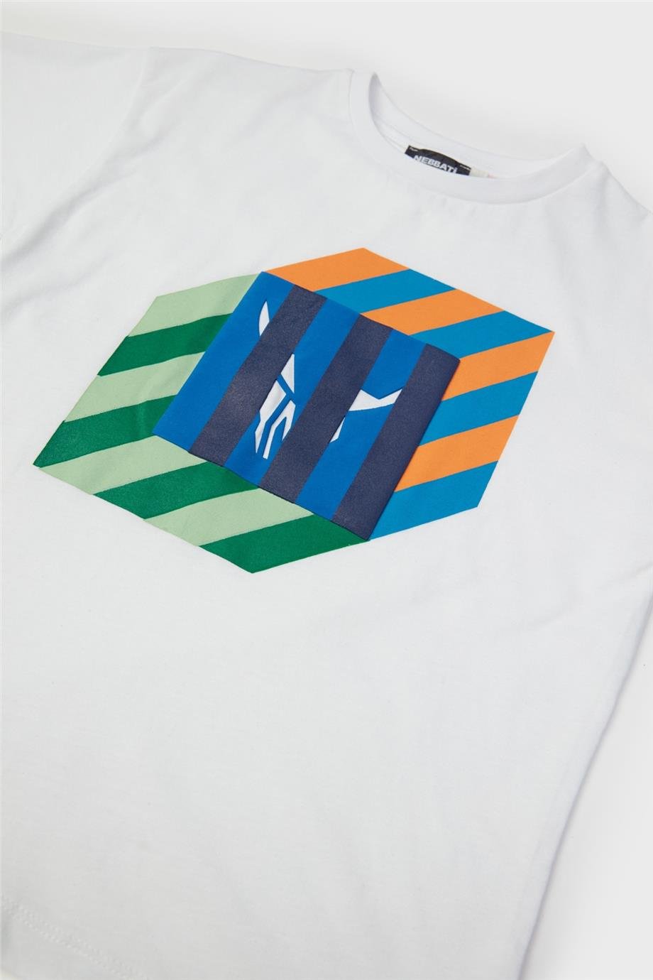 Nebbati Erkek Çocuk Beyaz T-Shirt