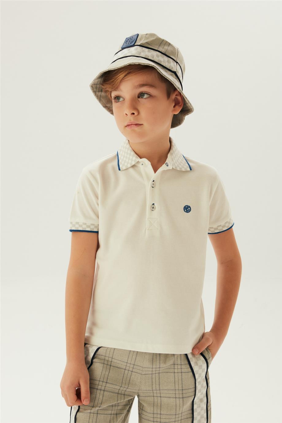 Nebbati Erkek Çocuk Beyaz T-Shirt