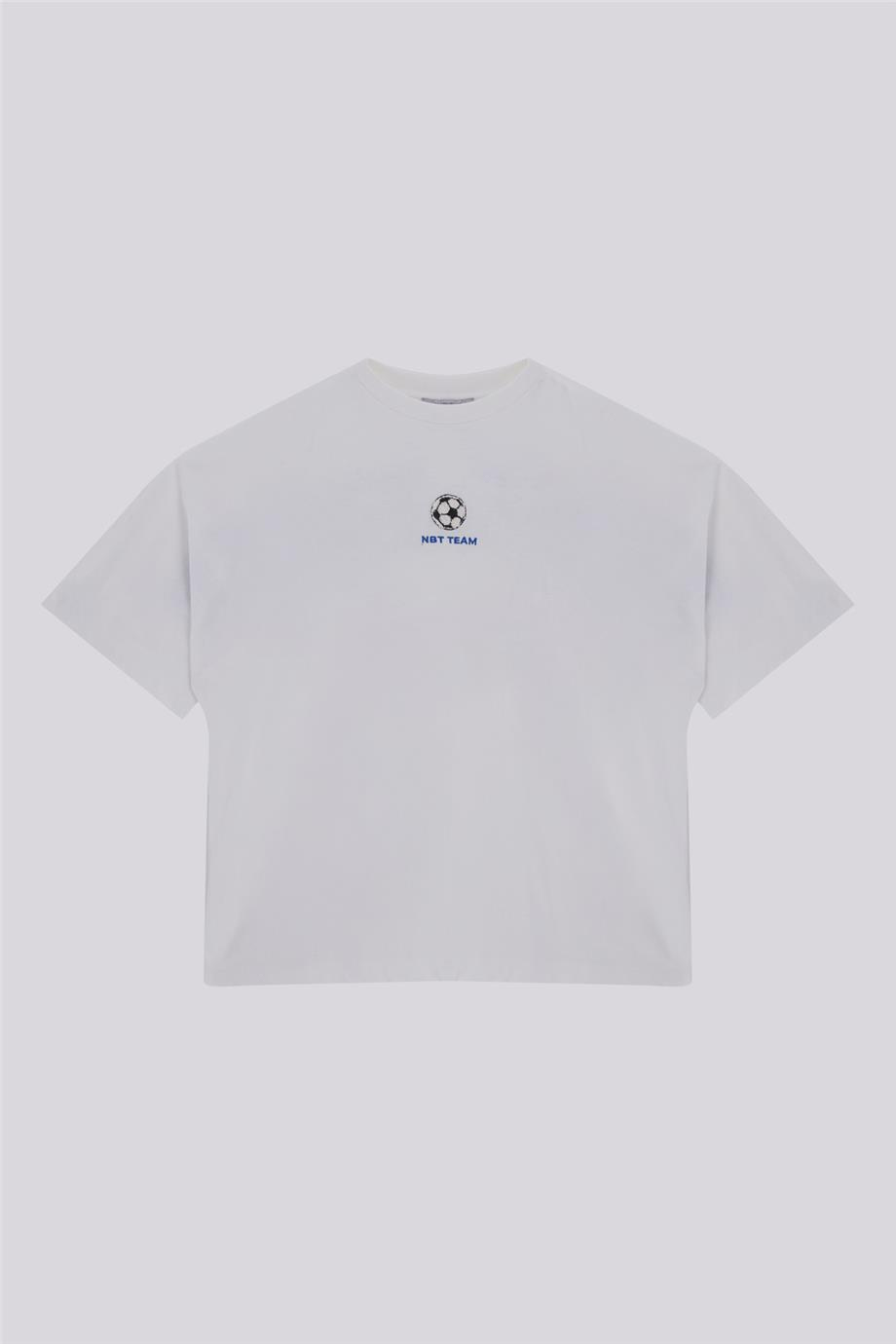 Nebbati Erkek Çocuk Beyaz TshirtNebbati Erkek Çocuk Beyaz Tshirt