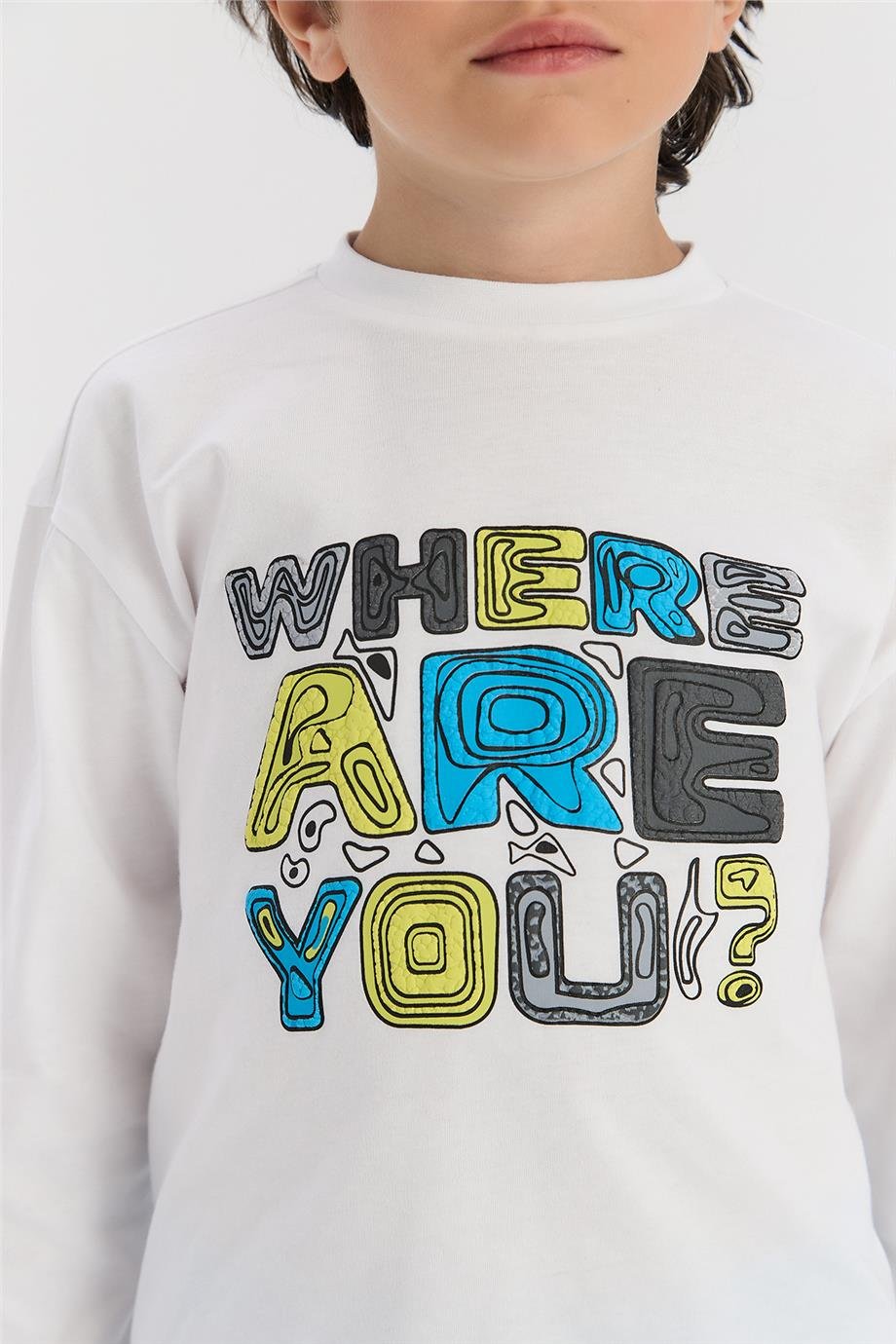 Nebbati Erkek Çocuk Beyaz TshirtNebbati Erkek Çocuk Beyaz Tshirt