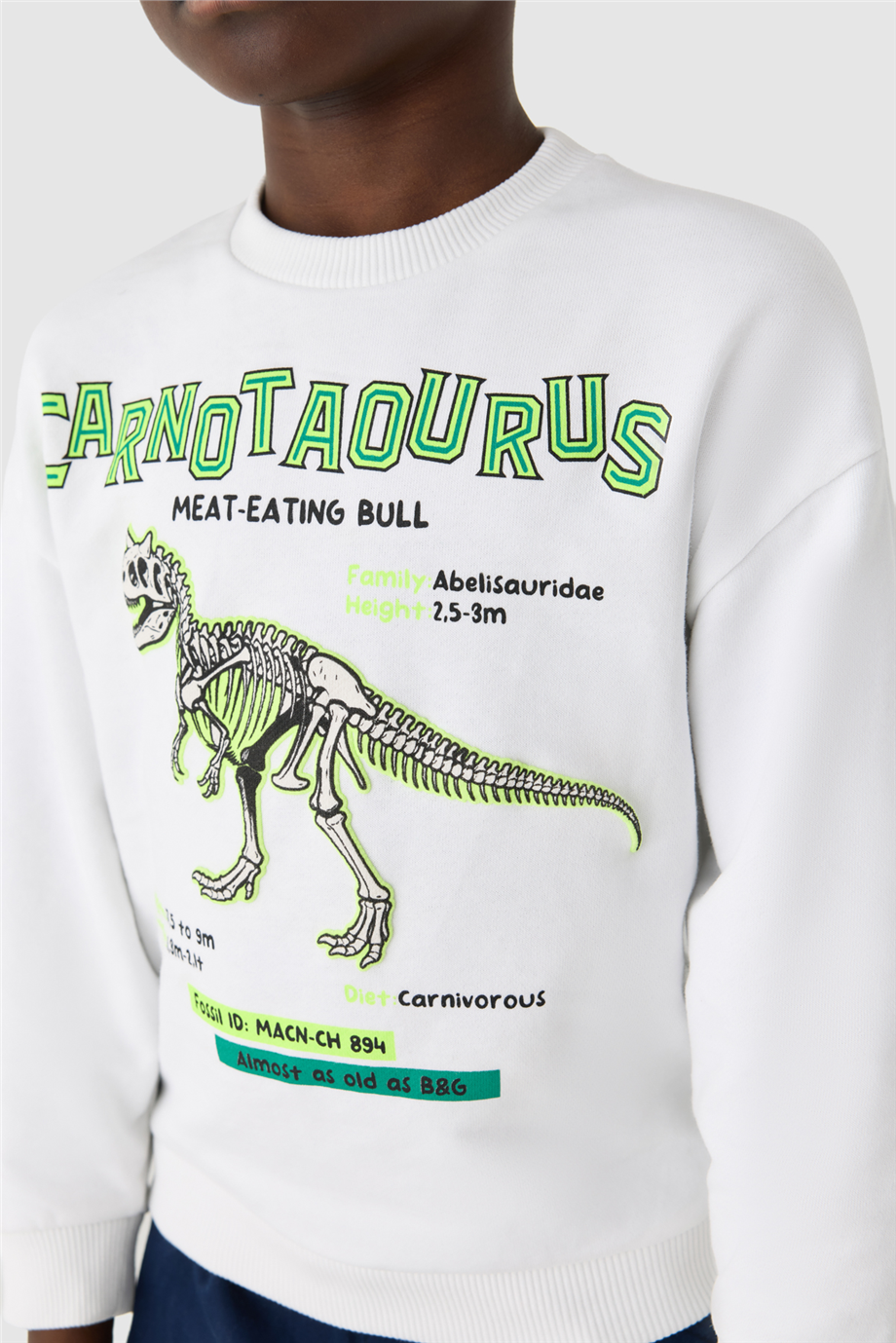 Nebbati Erkek Çocuk Bisiklet Yaka Oversize SweatshirtNebbati Erkek Çocuk Bisiklet Yaka Oversize Sweatshirt