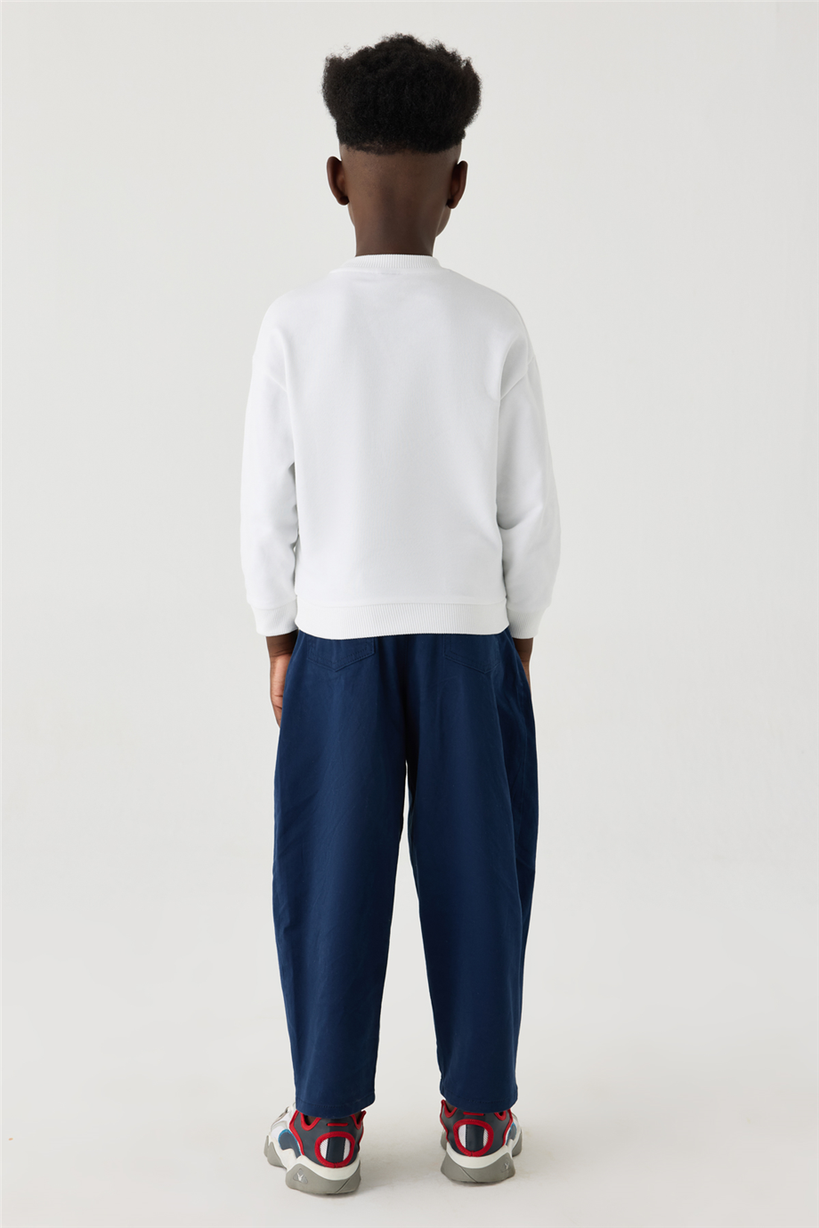 Nebbati Erkek Çocuk Bisiklet Yaka Oversize SweatshirtNebbati Erkek Çocuk Bisiklet Yaka Oversize Sweatshirt