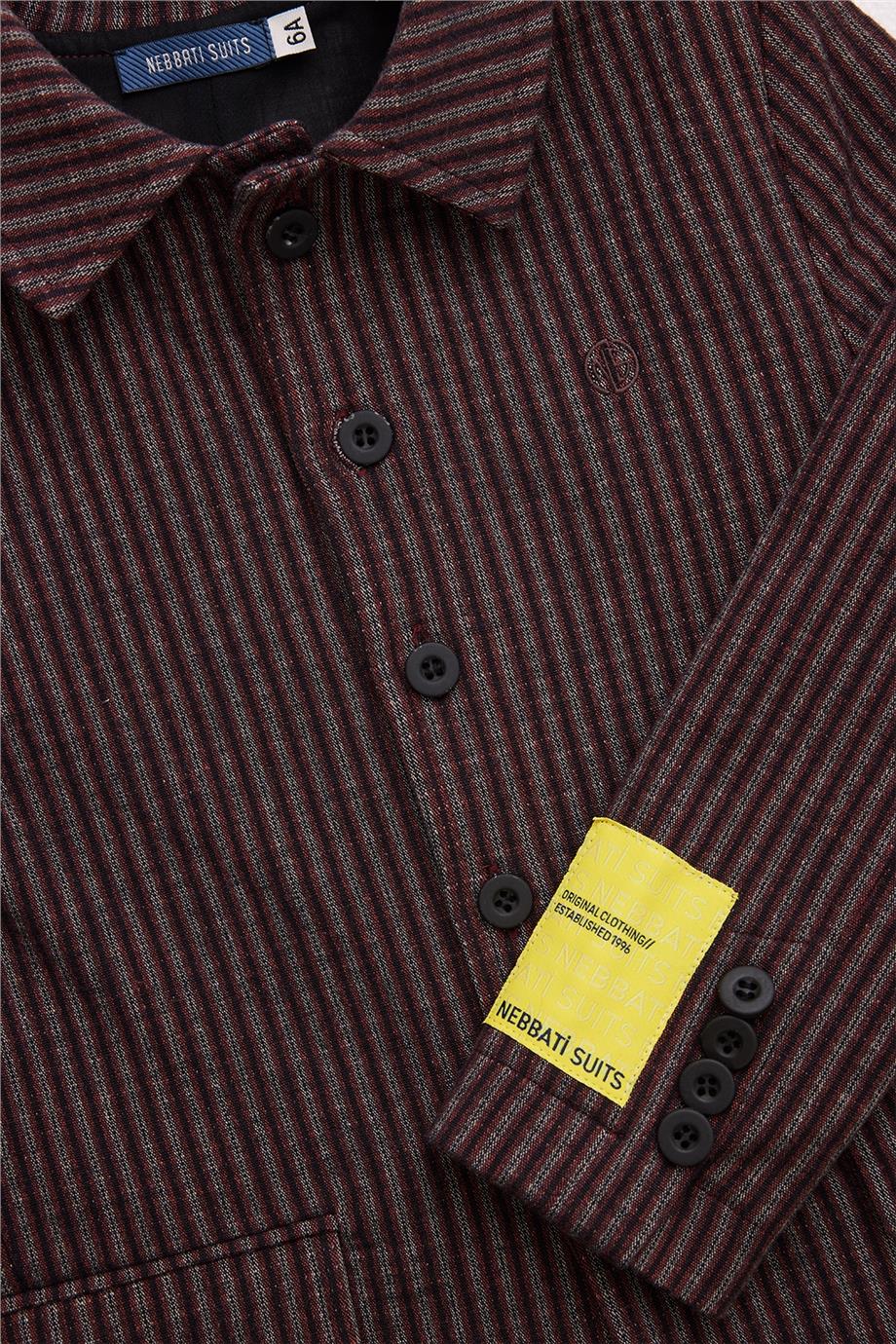 Nebbati Erkek Çocuk Çizgili Ceket