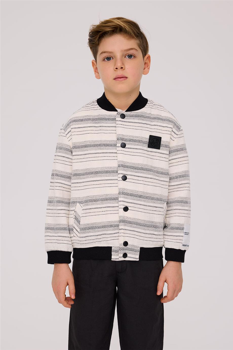 Nebbati Erkek Çocuk Çizgili CeketNebbati Erkek Çocuk Çizgili Ceket