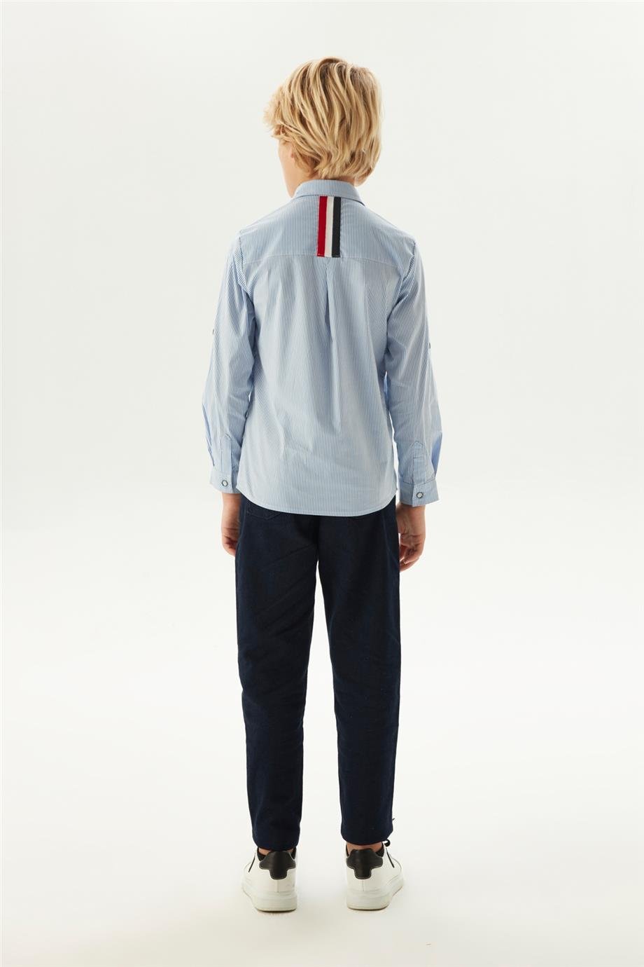 Nebbati Erkek Çocuk Çizgili Gömlek