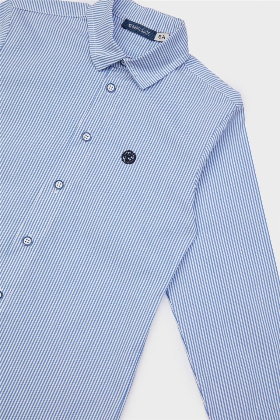 Nebbati Erkek Çocuk Çizgili Gömlek