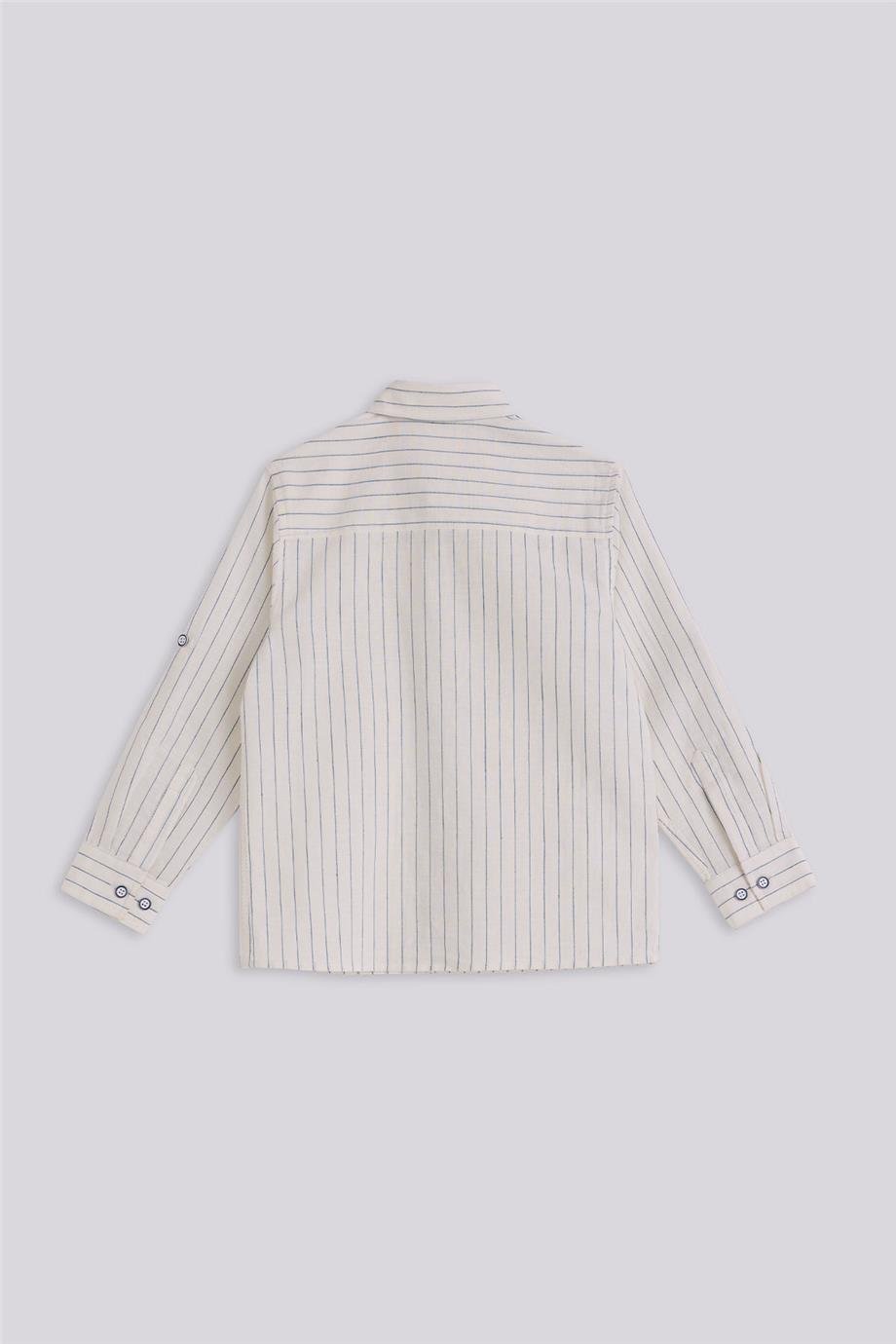 Nebbati Erkek Çocuk Çizgili GömlekNebbati Erkek Çocuk Çizgili Gömlek