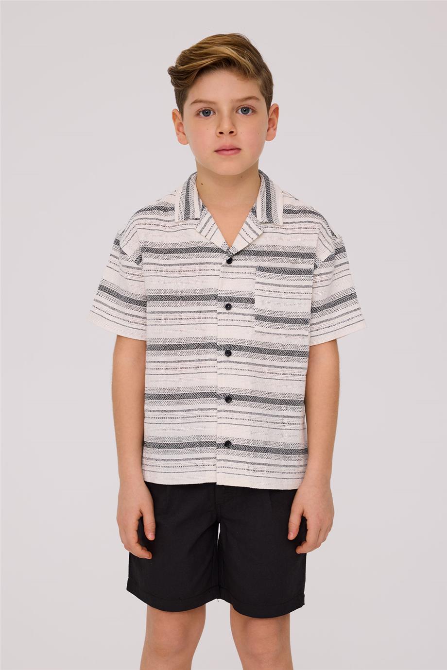 Nebbati Boy Striped ShirtNebbati Boy Striped Shirt