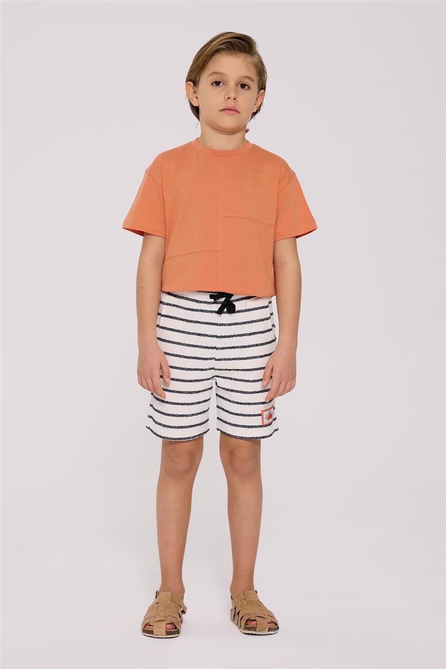 Nebbati Erkek Çocuk Çizgili ŞortNebbati Erkek Çocuk Çizgili Şort