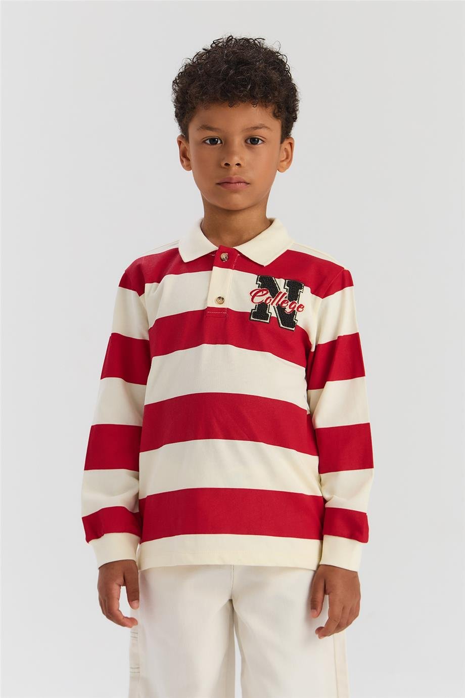 Nebbati Erkek Çocuk Çizgili SweatshirtNebbati Erkek Çocuk Çizgili Sweatshirt