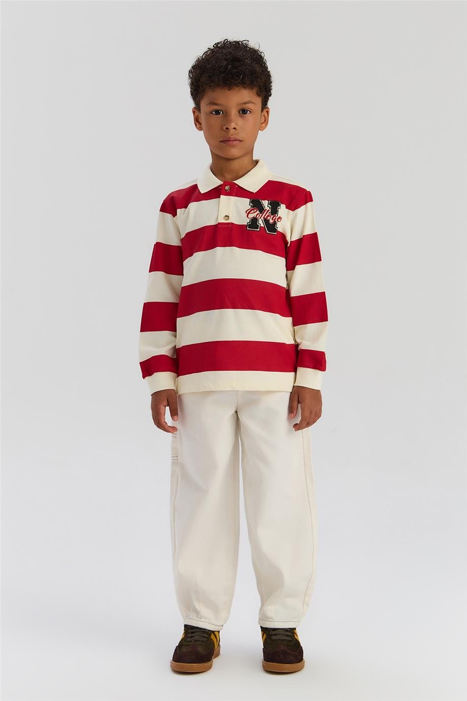 Nebbati Erkek Çocuk Çizgili SweatshirtNebbati Erkek Çocuk Çizgili Sweatshirt