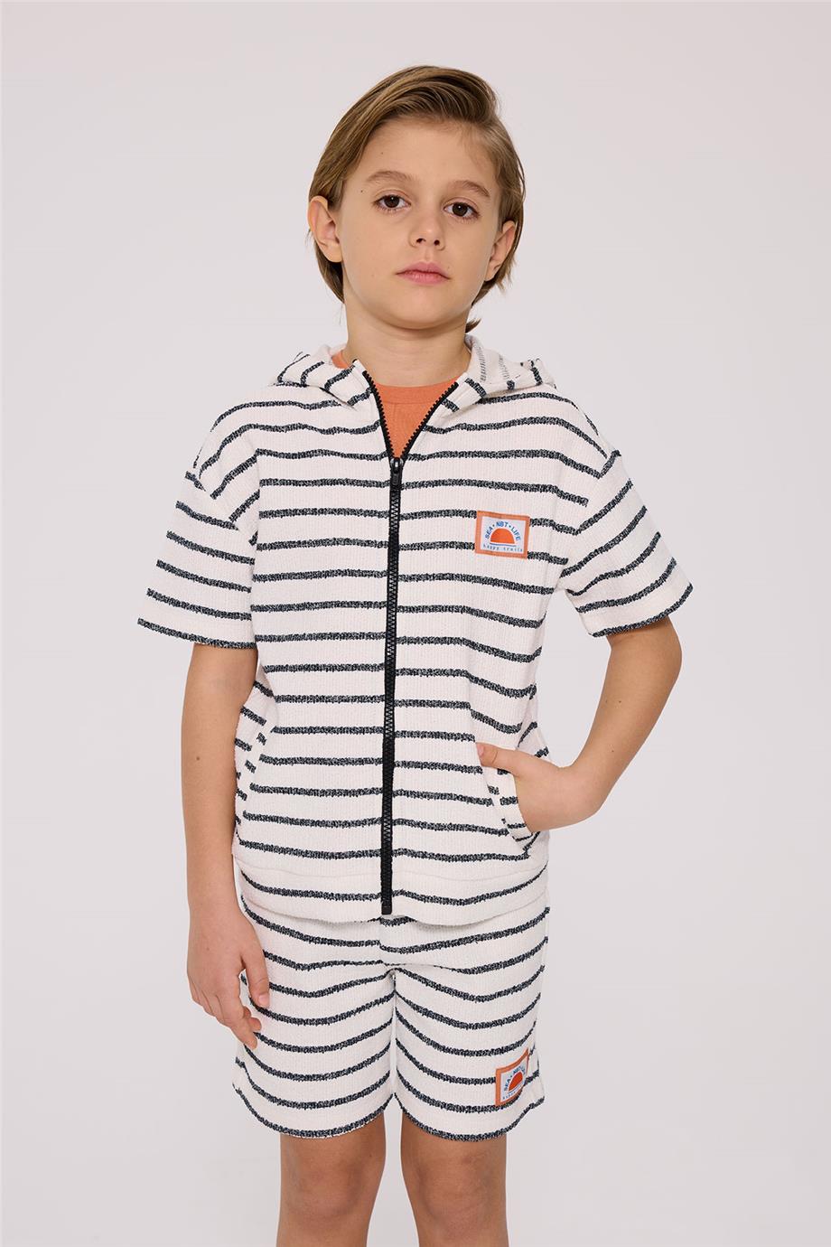Nebbati Erkek Çocuk Çizgili YelekNebbati Erkek Çocuk Çizgili Yelek