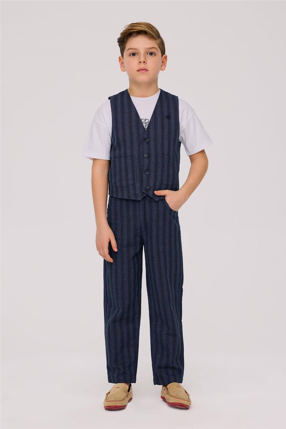 Nebbati Erkek Çocuk Çizgili YelekNebbati Erkek Çocuk Çizgili Yelek