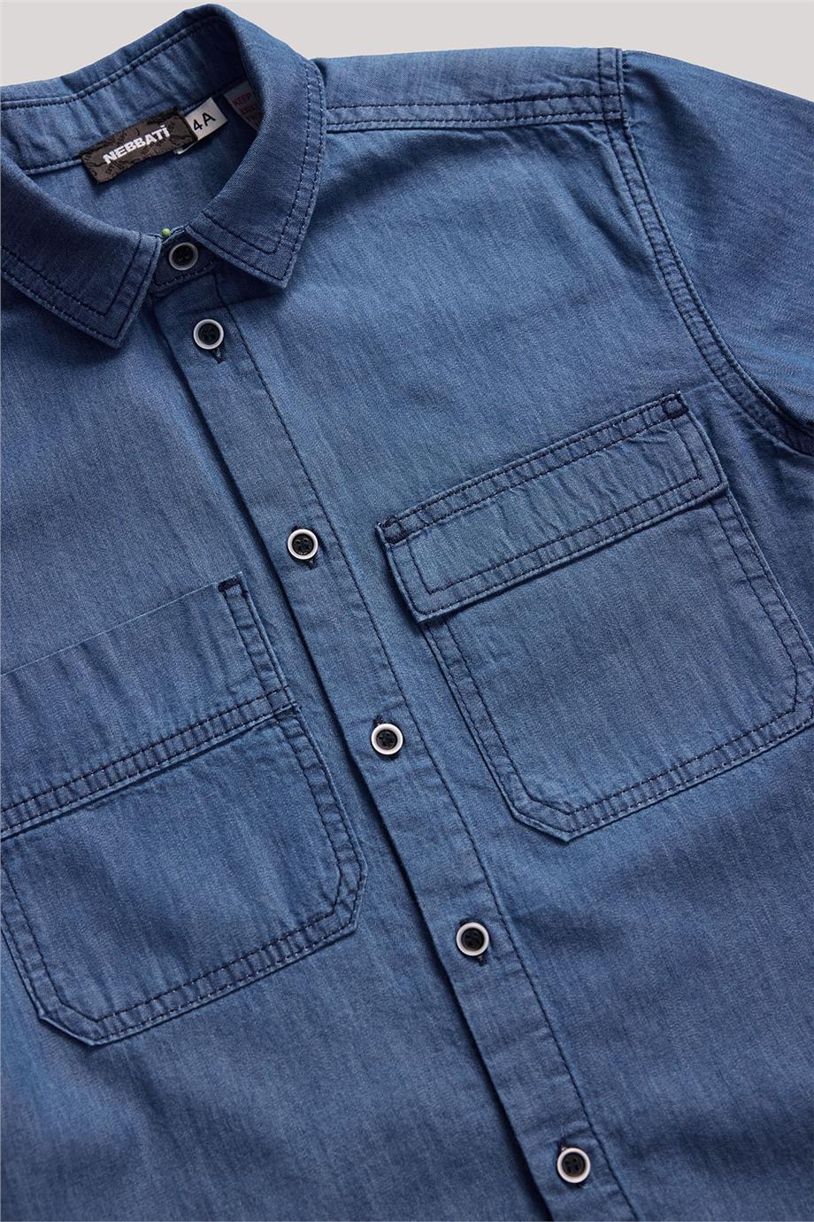 Nebbati Erkek Çocuk Denim Gömlek