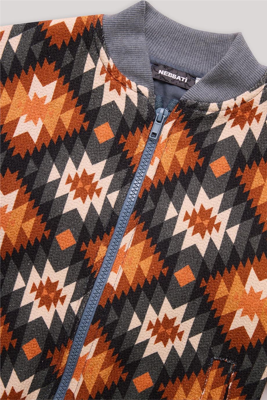 Nebbati Erkek Çocuk Desenli Ceket