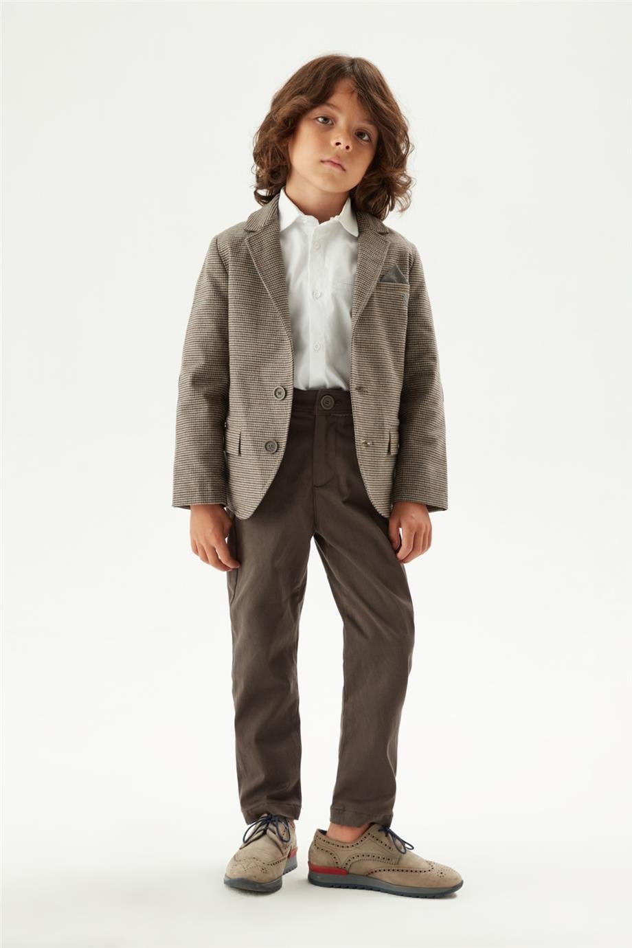 Nebbati Erkek Çocuk Desenli Ceket